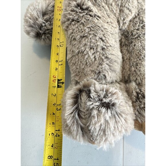 Spark Create Imagine Plush Teddy Bear Gray Frosted 2019 Ribbed Feet 14"W Tags - Picture 13 of 14